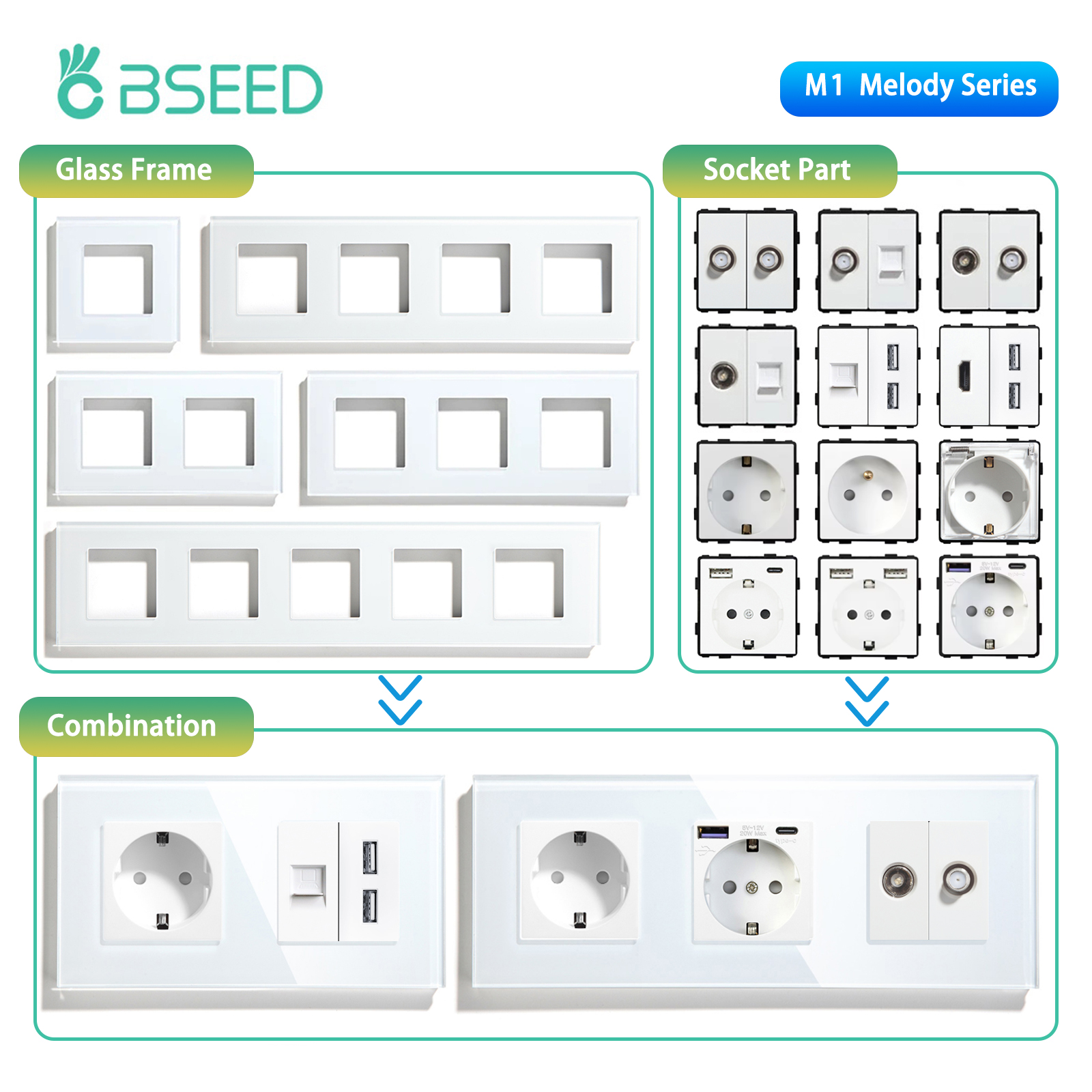 BSEED EU Standard Wall Socket  - Home Automation Panel Diy のレビューと価格