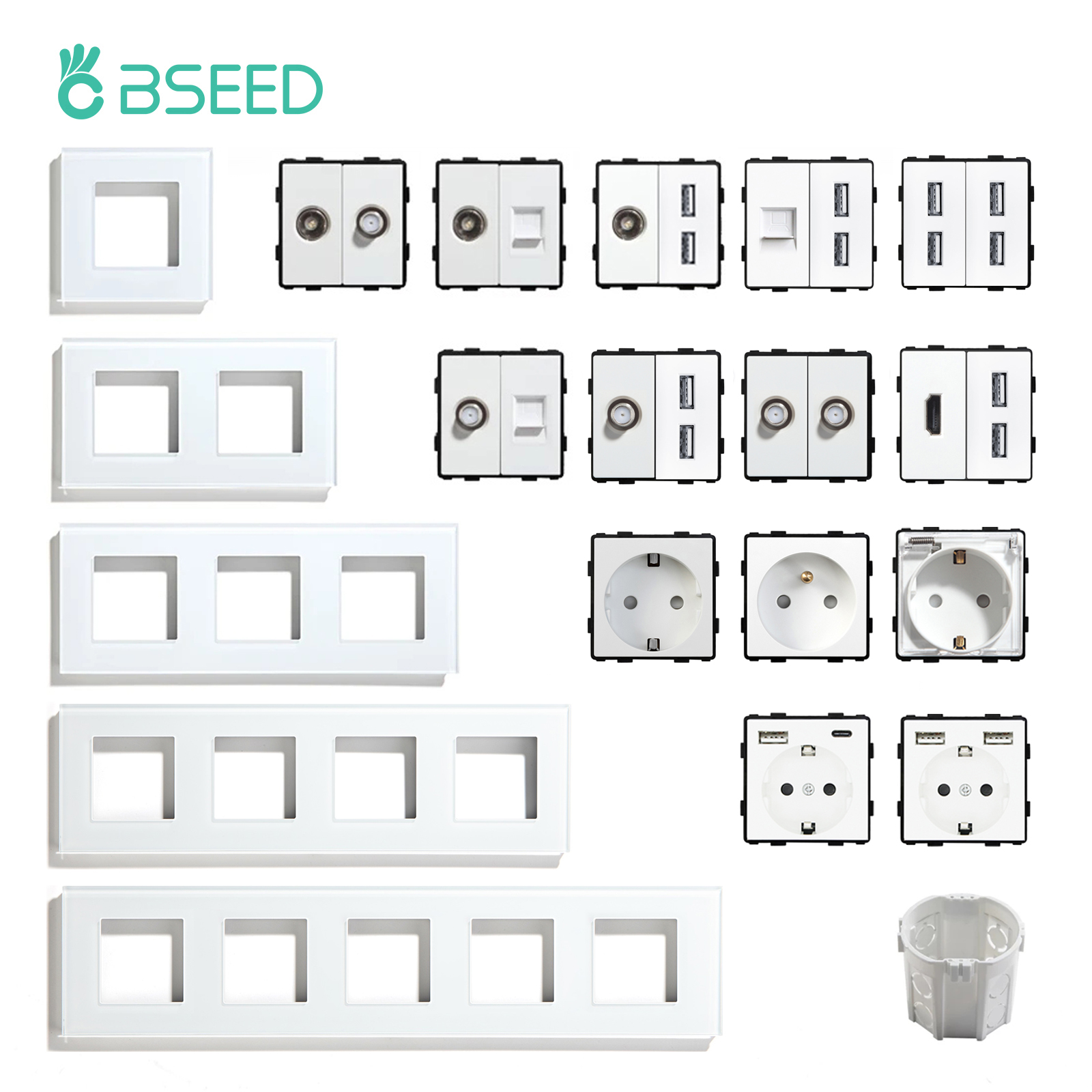 BSEED EU Standard Wall Socket  - Home Automation Panel Diy のレビューと価格