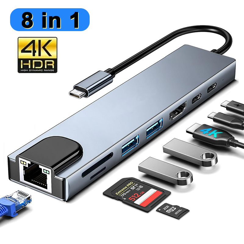 8 In 1 USB Type C Hub for MacB - Home Assistant Sd のレビューと価格