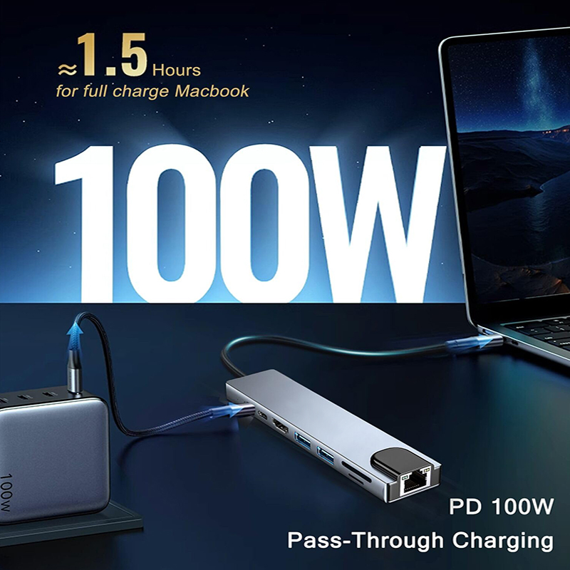 8 In 1 USB Type C Hub for MacB - Home Assistant Sd のレビューと価格