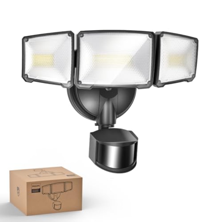 7W 7400LM LED Security Lights  - Motion Sensor Pir Wired のレビューと価格