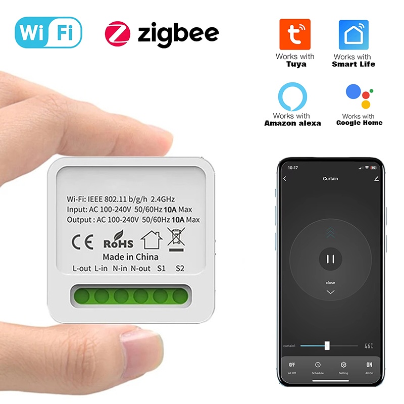 Tuya 16A Mini Wifi Smart Switc - Home Automation Diy のレビューと価格