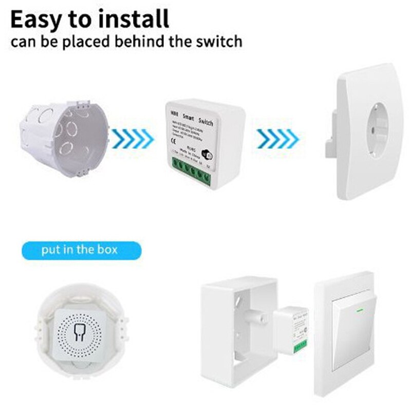 Tuya 16A Mini Wifi Smart Switc - Home Automation Diy のレビューと価格
