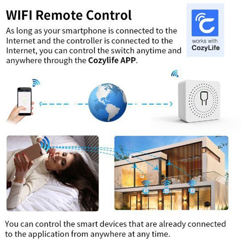 Tuya 16A Mini Wifi Smart Switc - Home Automation Diy のレビューと価格