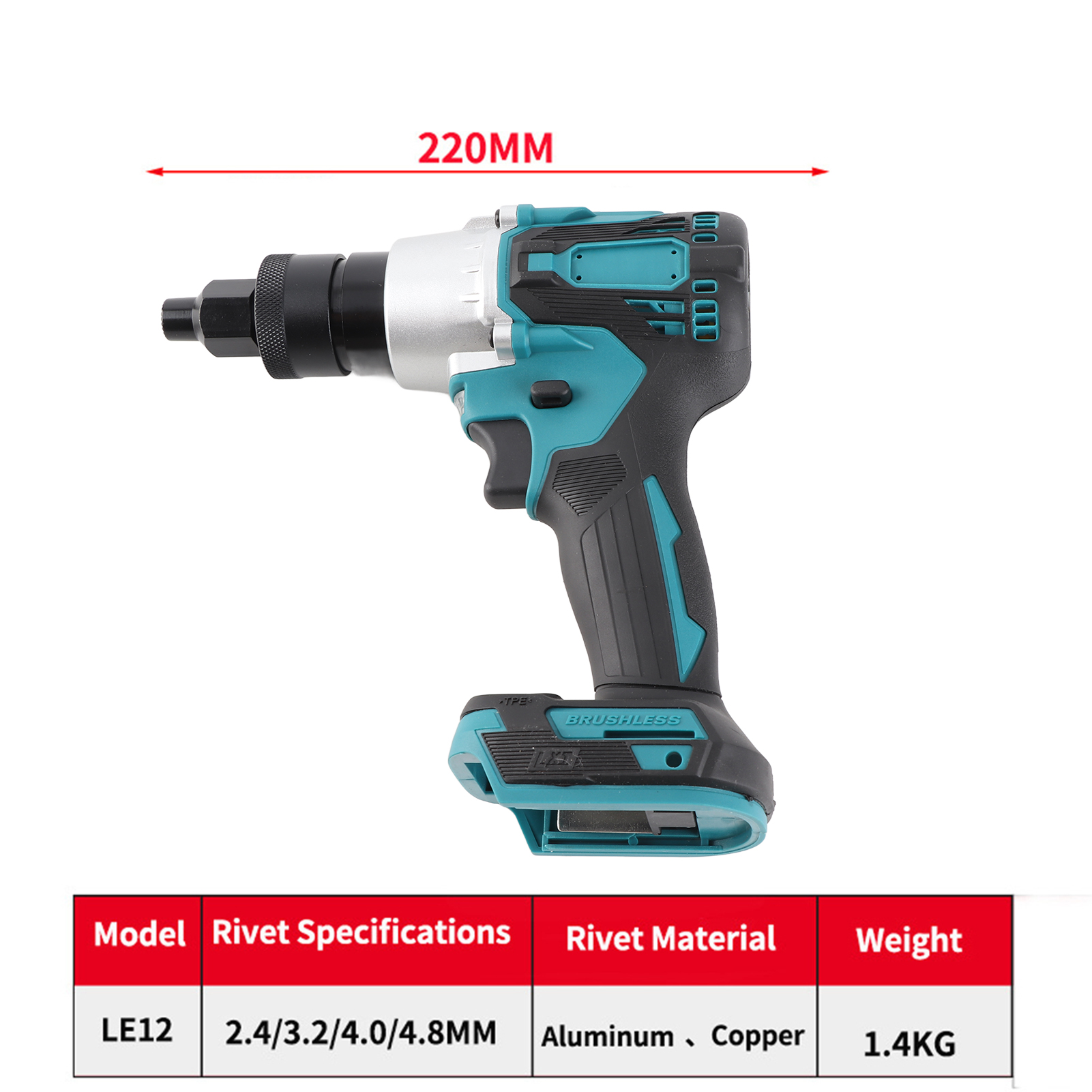 Electric Riveting Gun Brushles - Home Automation Diy のレビューと価格