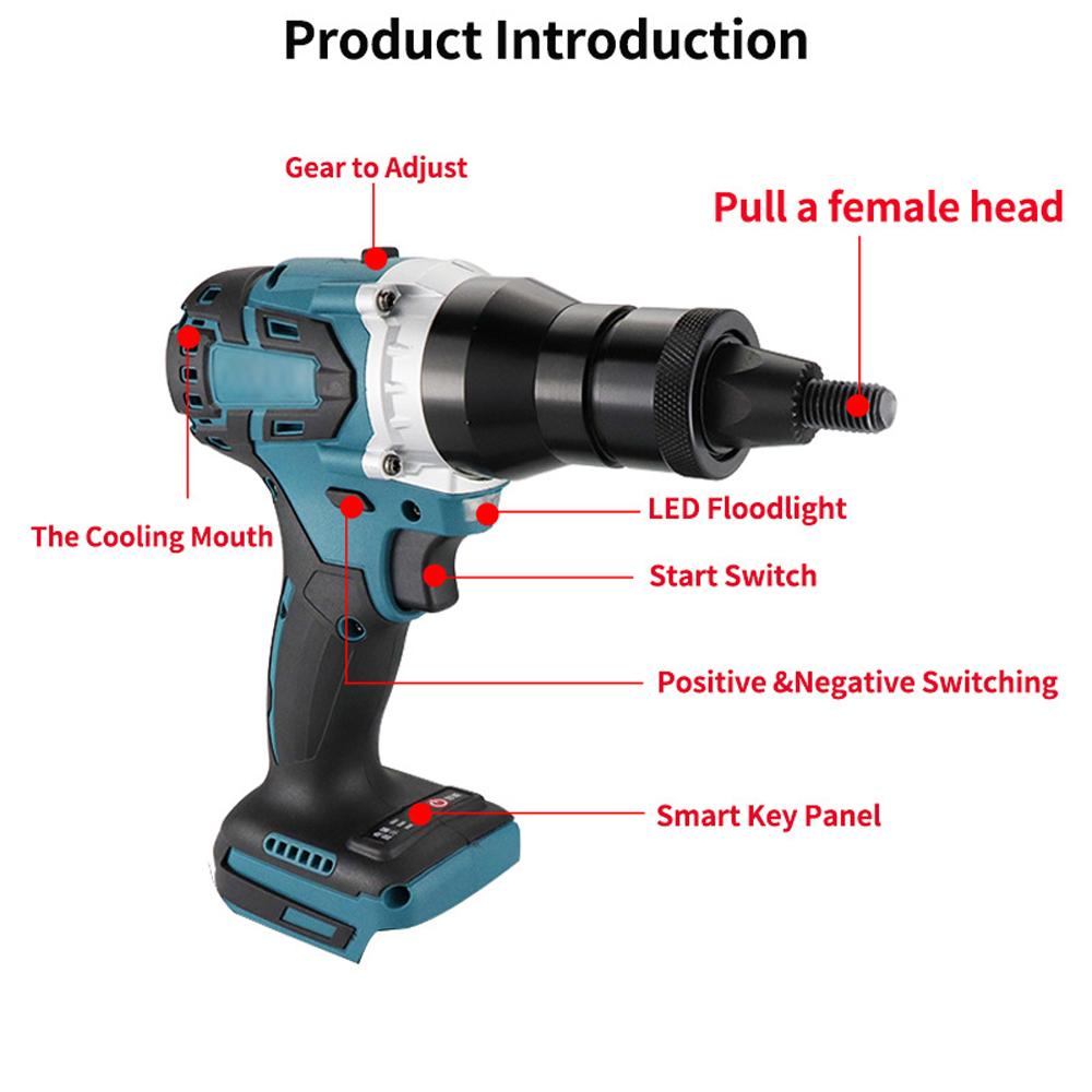 Electric Riveting Gun Brushles - Home Automation Diy のレビューと価格