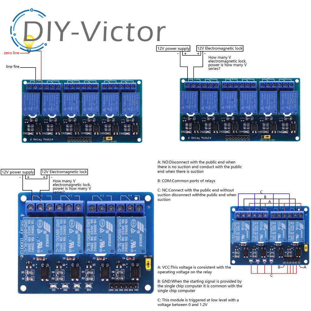 1 2 4 6 8 Channel DC 5V 12V Re - Relay 8 Channel Board のレビューと価格