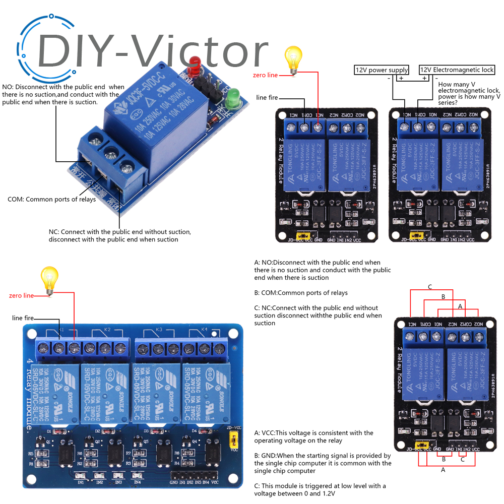 1 2 4 6 8 Channel DC 5V 12V Re - Relay 8 Channel Board のレビューと価格
