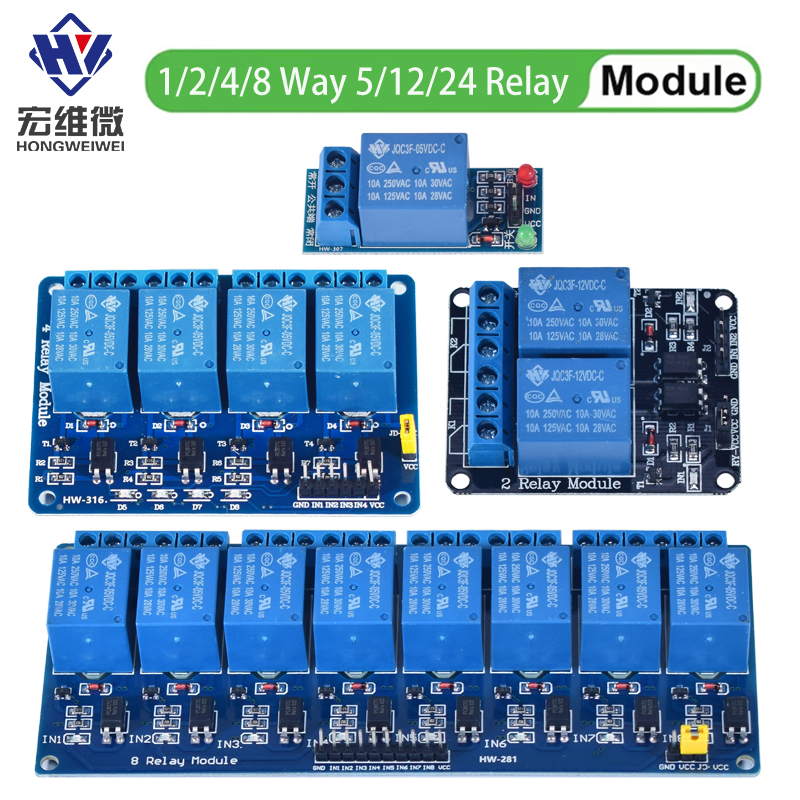 DC 5V 12V 24V 1 2 4 6 8 Channe - Relay 8 Channel Board のレビューと価格