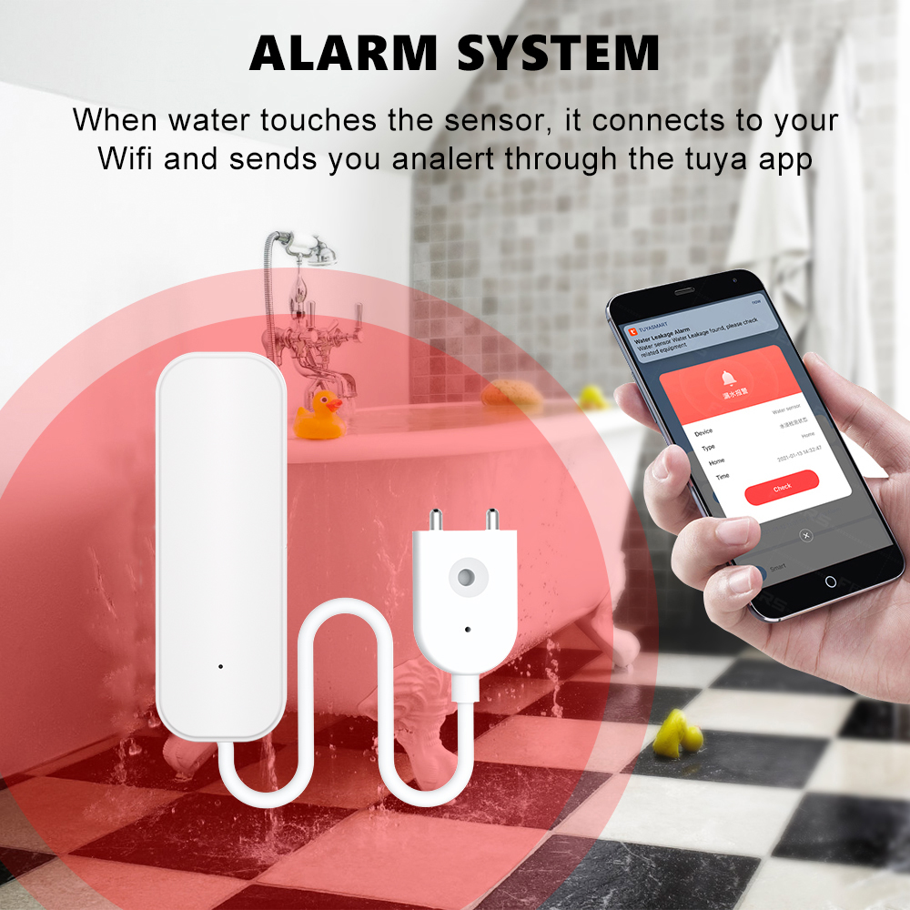 WiFi/Zigbee Water Sensor Tuya  - Home Automation Technology のレビューと価格