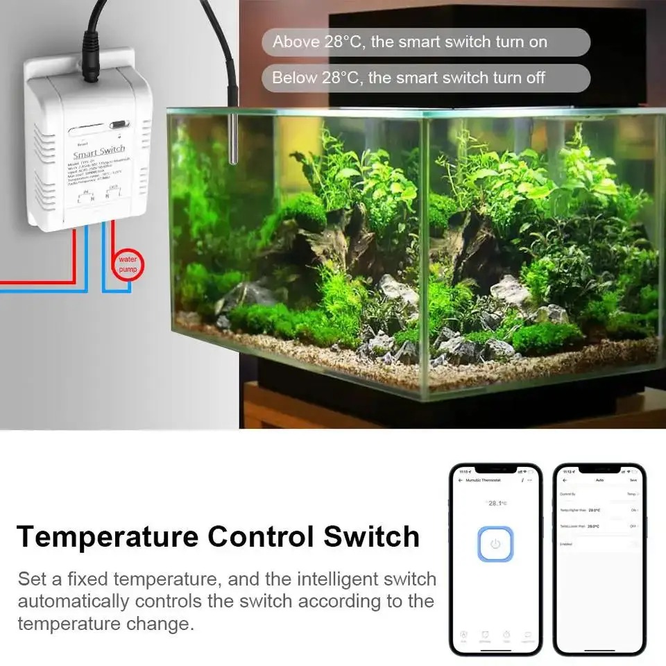 Tuya Wifi 16A/20A Smart Temper - Sonoff Basic Switch のレビューと価格