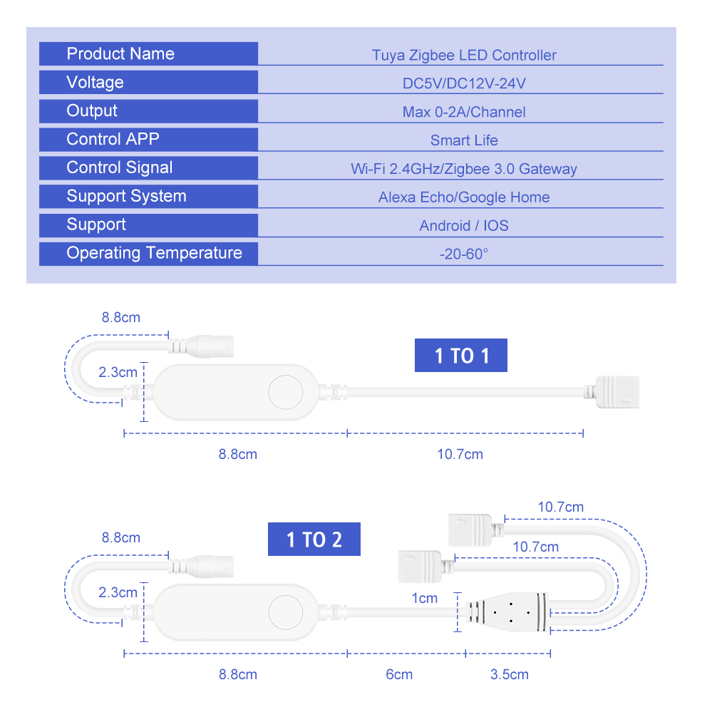 TUYA Zigbee DC5V 12V 24V RGB R - Zigbee Coordinator Stick のレビューと価格