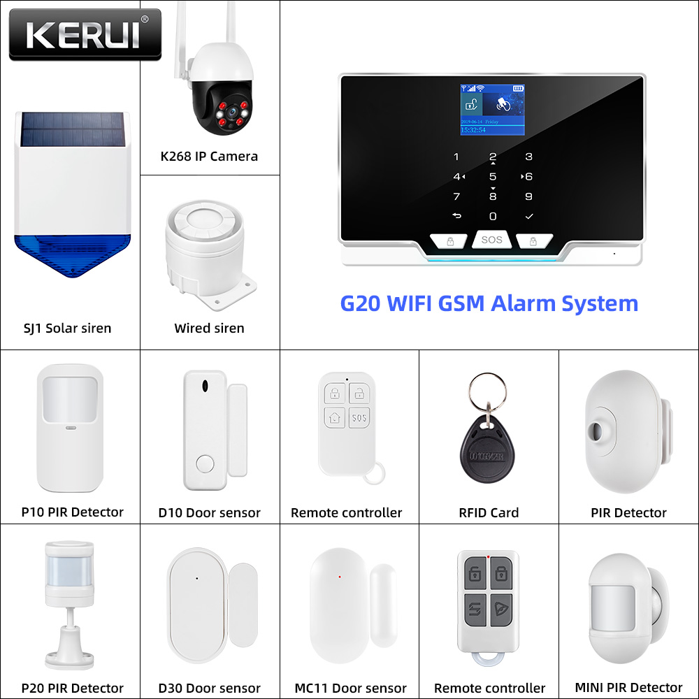 KERUI 433MHz DIY Alarm Kit G20 - Home Automation Diy Kit のレビューと価格