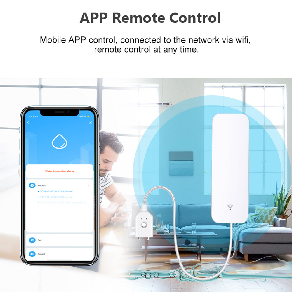 Tuya WiFi Water Leak Sensor, W - Home Automation Technology のレビューと価格