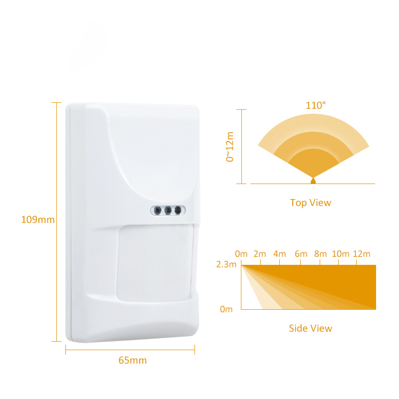 1/3pcs Wired Indoor PIR Microw - Motion Sensor Pir Wired のレビューと価格