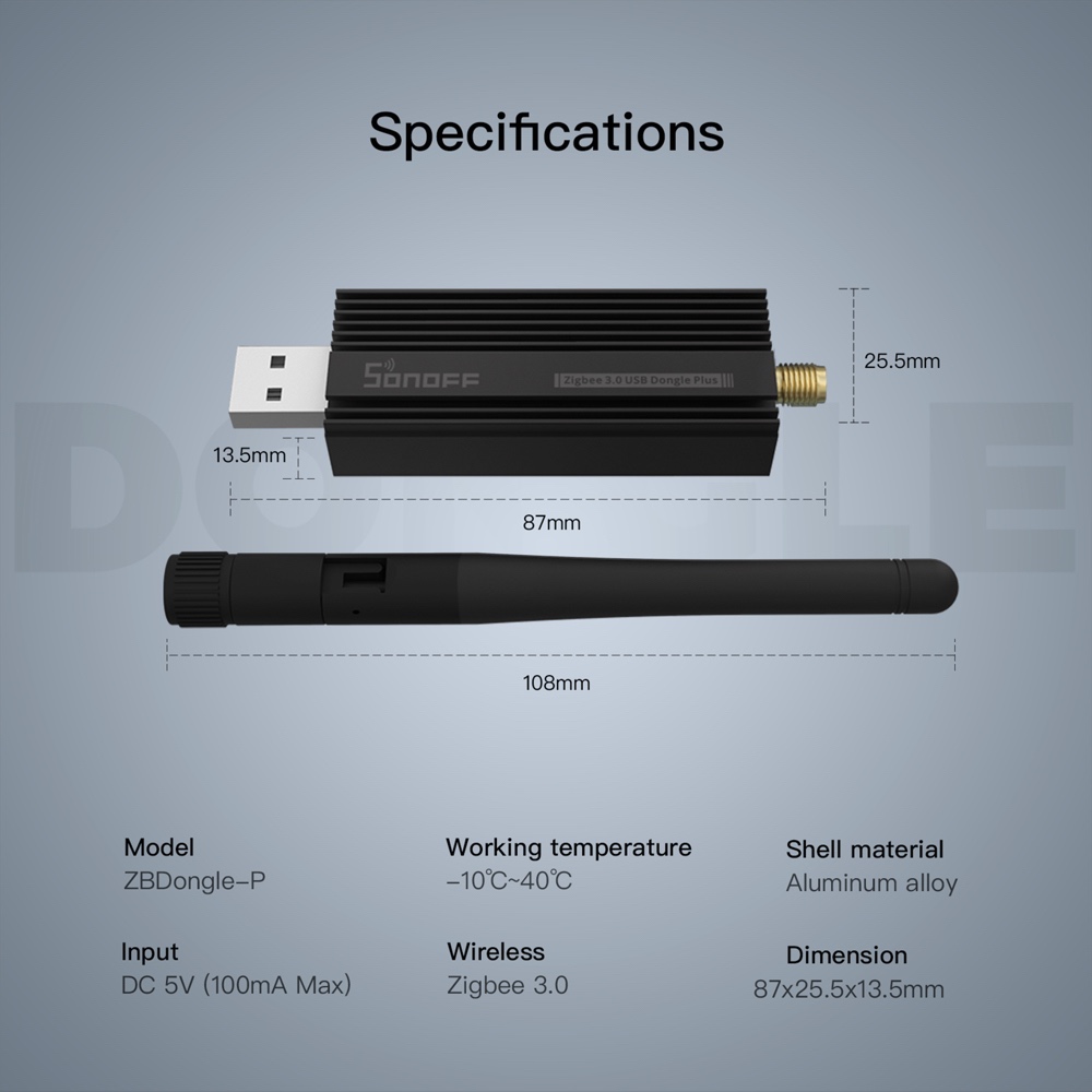 SONOFF ZBDongle-P Zigbee 3.0 U - Zigbee Coordinator Stick のレビューと価格