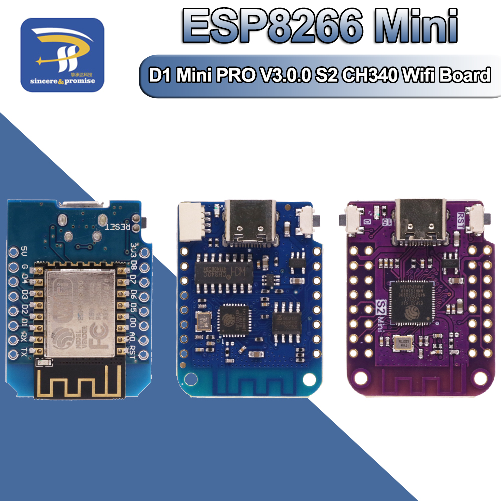 WeMos D1 Mini Pro V3.0 NodeMcu - Esp8266 Nodemcu Board のレビューと価格