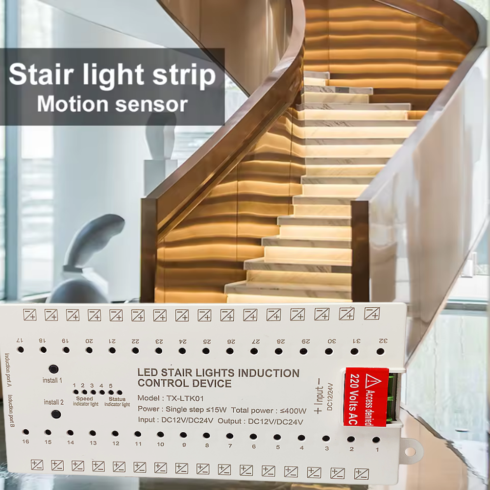 TX-LTK01 Stair Step LED Contro - Motion Sensor Pir Wired のレビューと価格