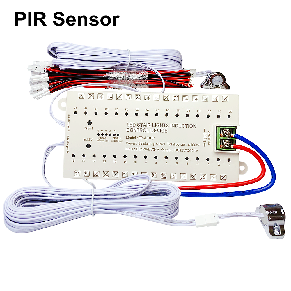TX-LTK01 Stair Step LED Contro - Motion Sensor Pir Wired のレビューと価格