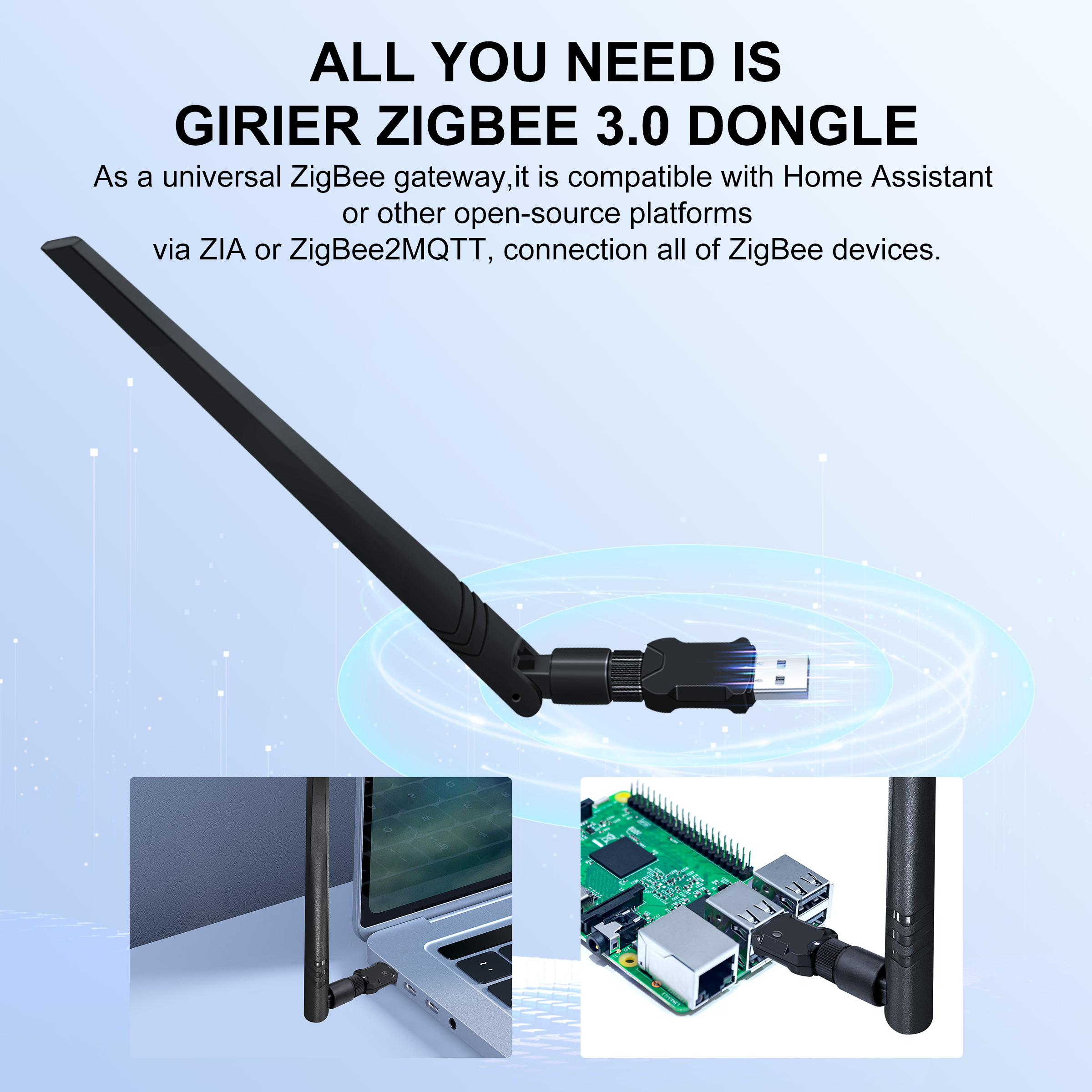 GIRIER ZigBee 3.0 Dongle USB G - Zigbee Coordinator Stick のレビューと価格