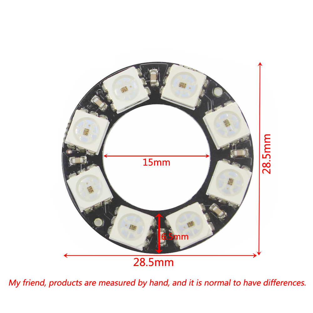 RGB LED Ring Light 8 Bits WS28 - Home Automation Diy Kit のレビューと価格
