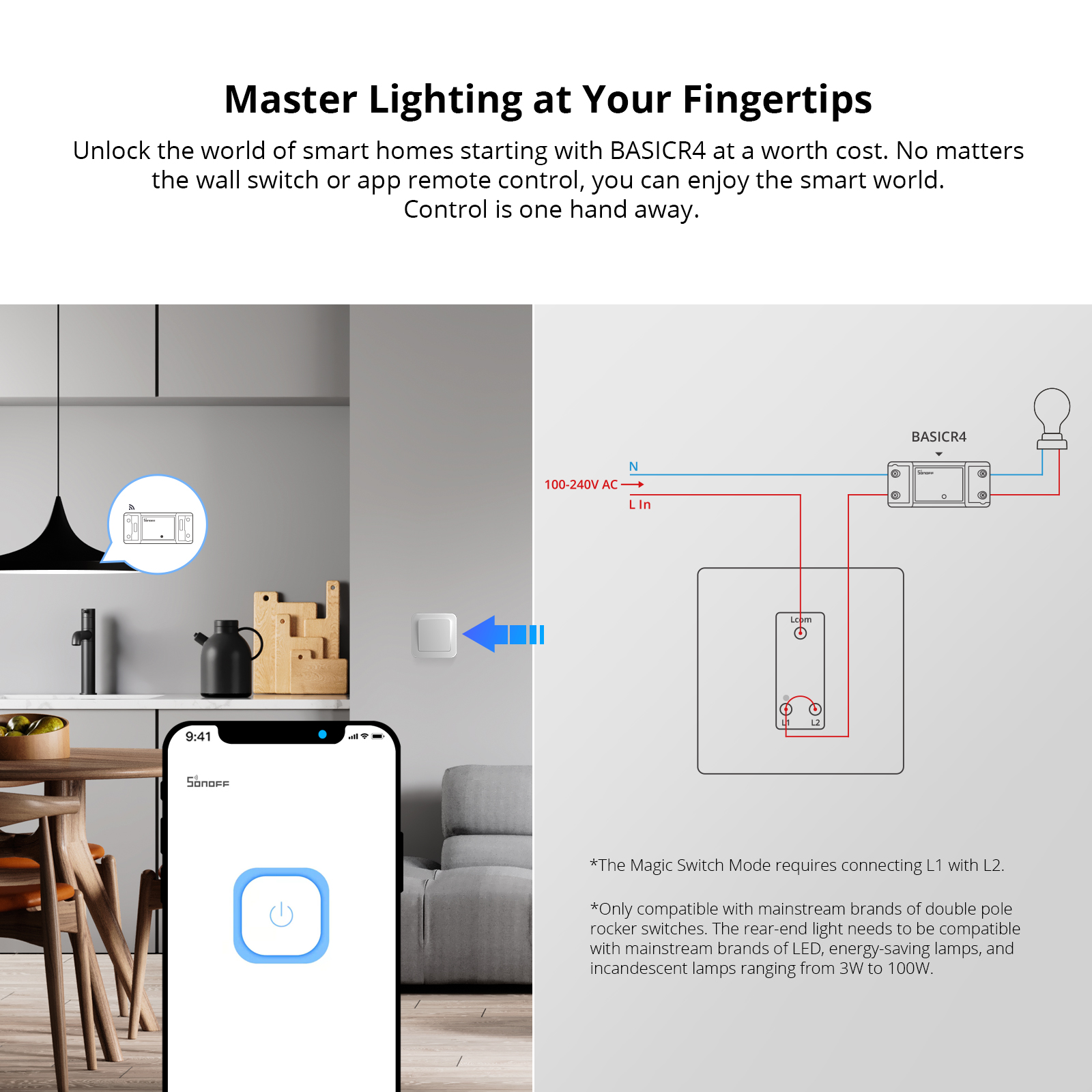 SONOFF BASICR4 Wifi Switch Sma - Sonoff Basic Switch のレビューと価格