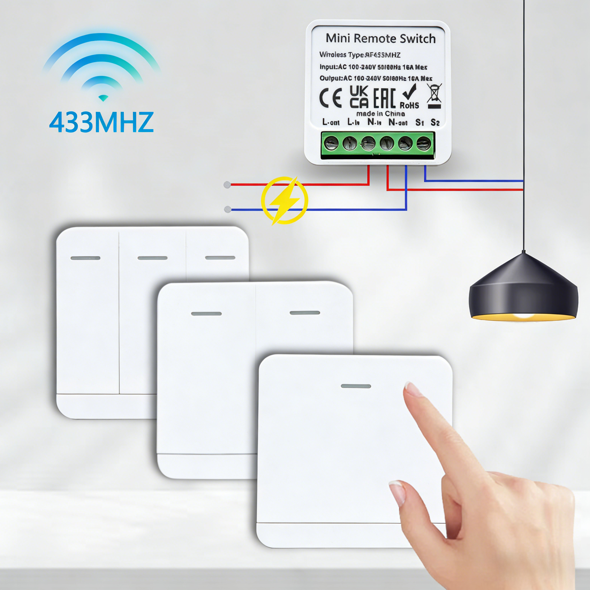 RF 433MHz Smart DIY Wireless S - Home Automation Panel Diy のレビューと価格
