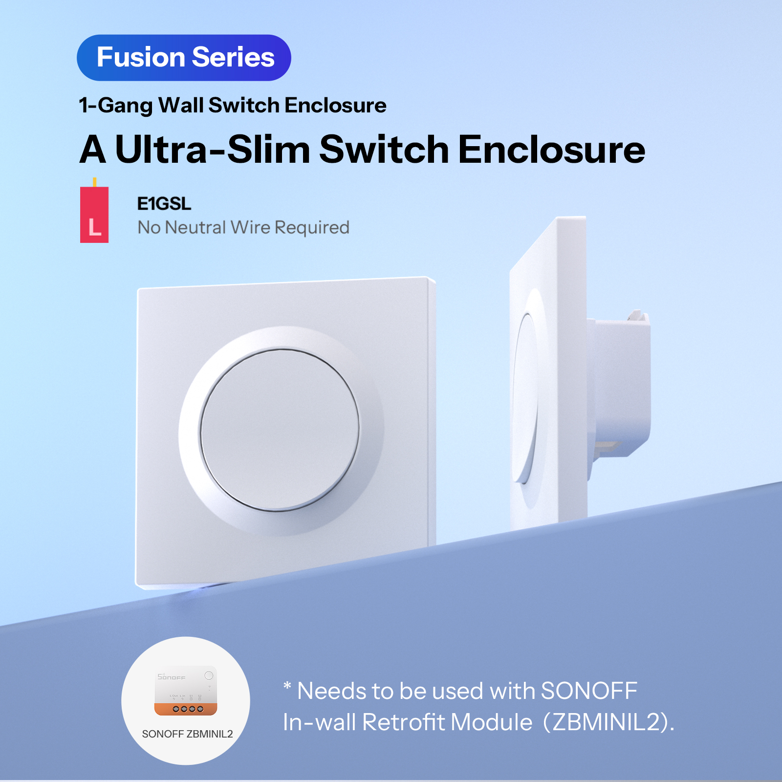 SONOFF E1GSL Wall Switch Enclo - Sonoff Basic Switch のレビューと価格