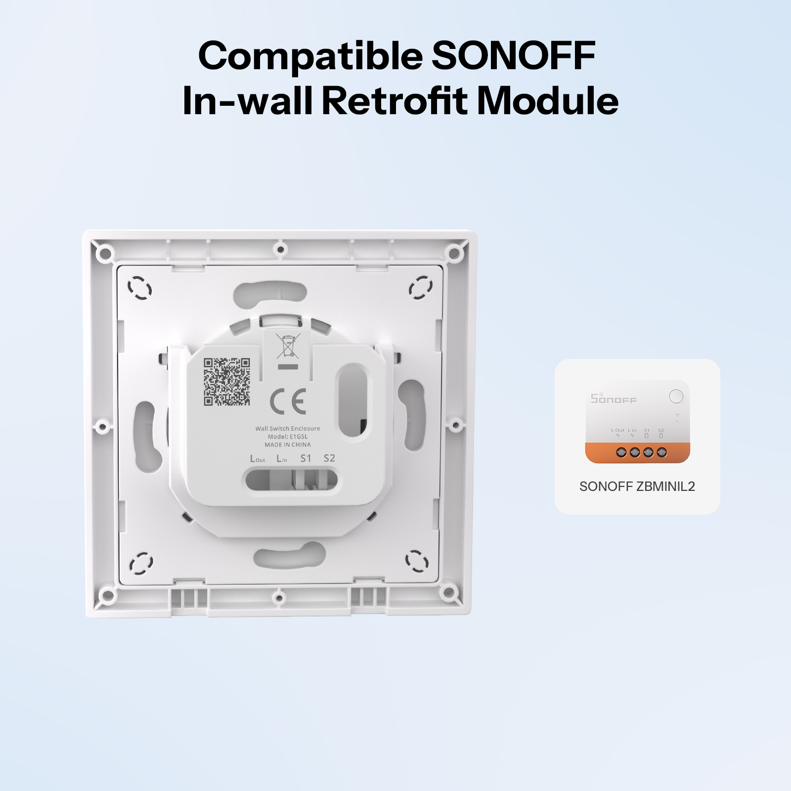 SONOFF E1GSL Wall Switch Enclo - Sonoff Basic Switch のレビューと価格
