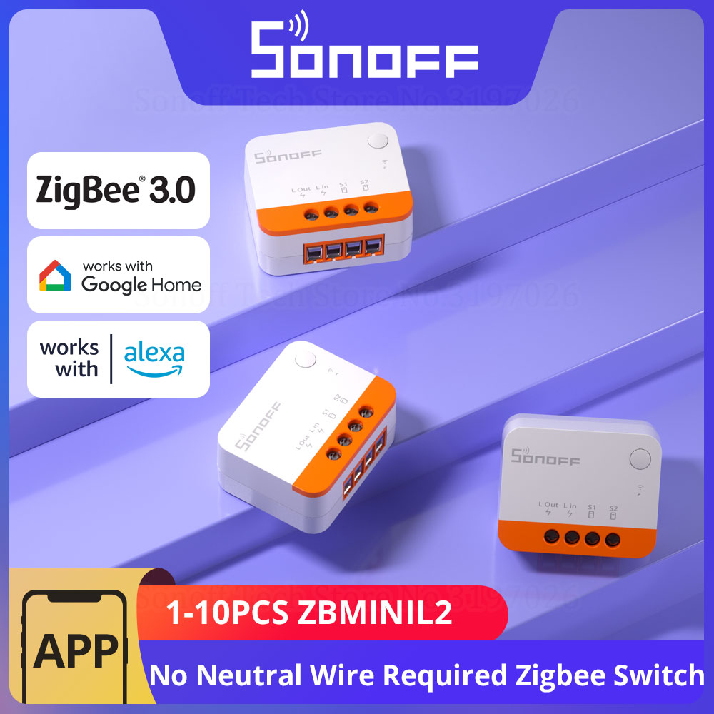 1-10PCS SONOFF ZBMINIL2 Zigbee - Sonoff Basic Switch のレビューと価格