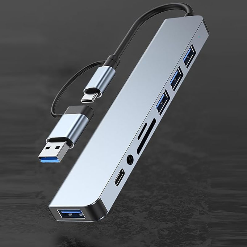 USB C Hub USB Splitter 8 in 1  - Home Assistant Sd のレビューと価格