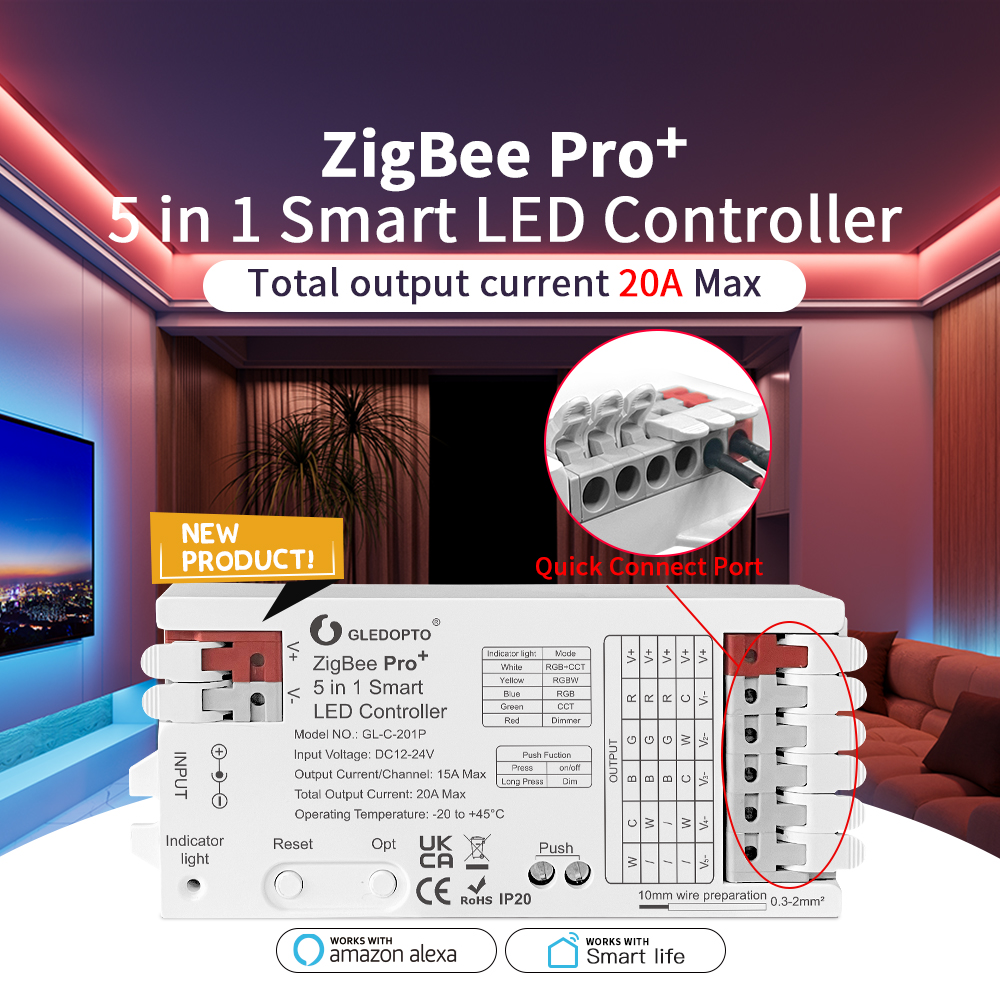GLEDOPTO ZigBee 3.0 Pro+ 2 in  - Zigbee Coordinator Stick のレビューと価格