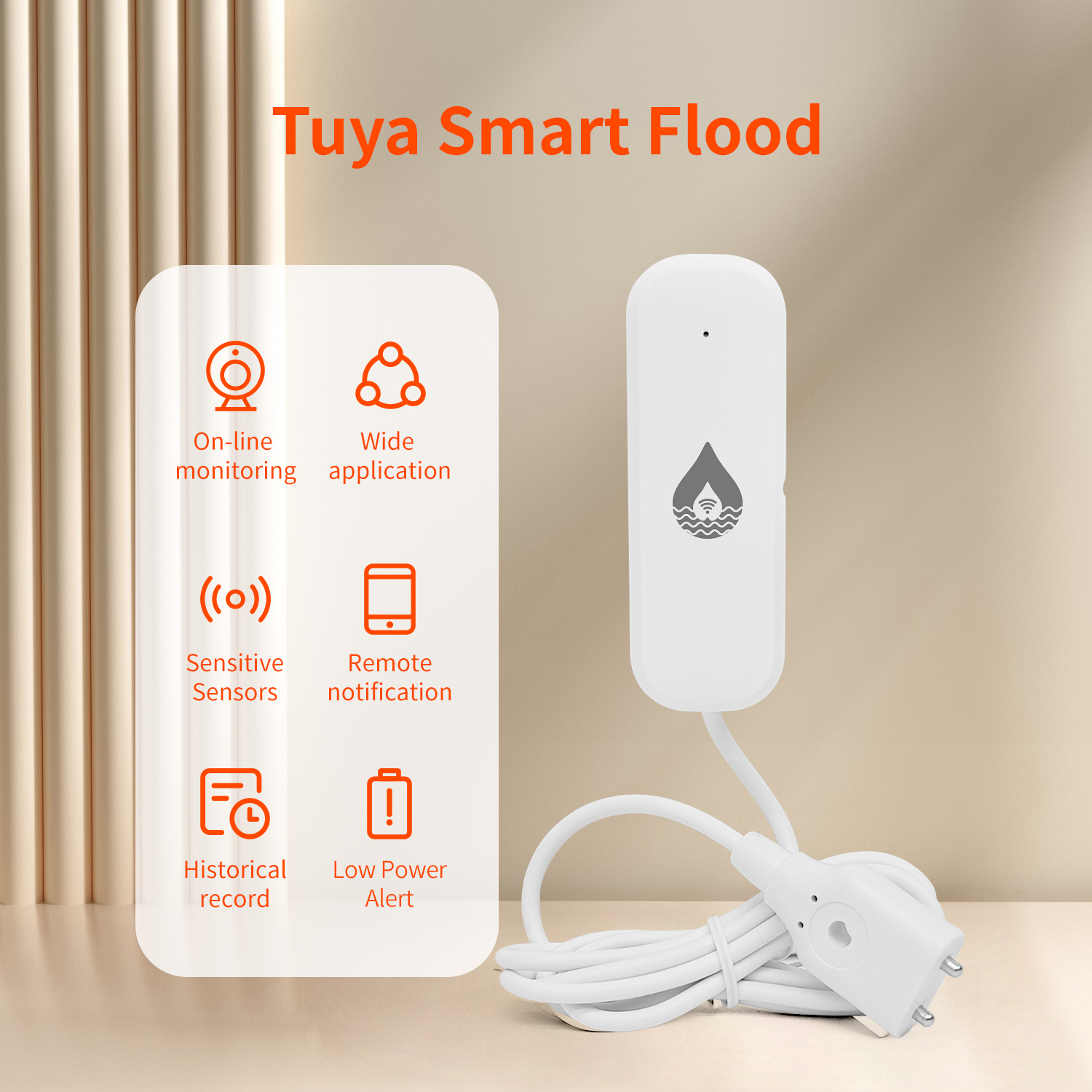 YFK Tuya WiFi Water Leakage Se - Home Automation Technology のレビューと価格