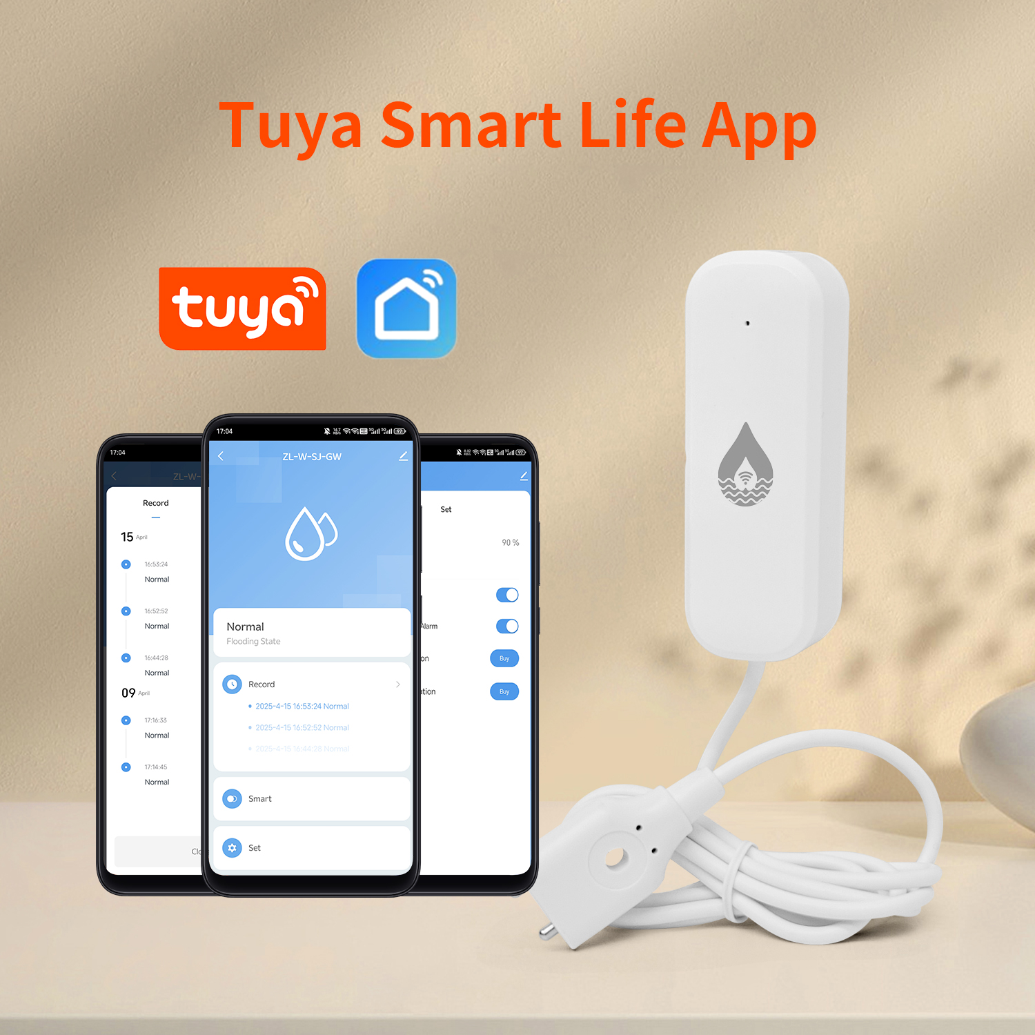 YFK Tuya WiFi Water Leakage Se - Home Automation Technology のレビューと価格