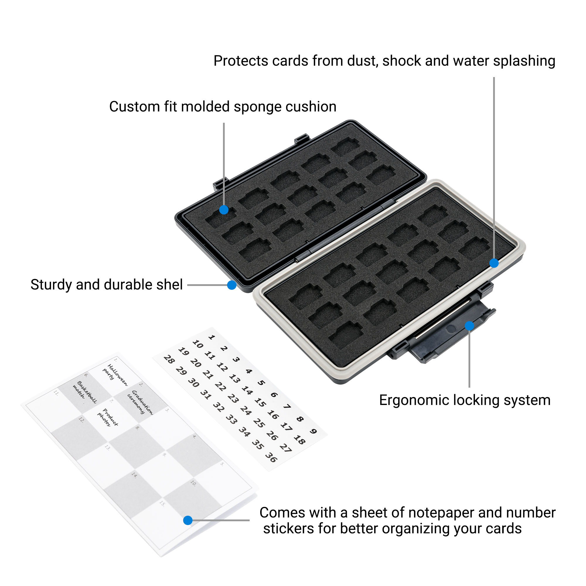 30 Slots Micro SD Card Case Wa - Home Assistant Sd のレビューと価格
