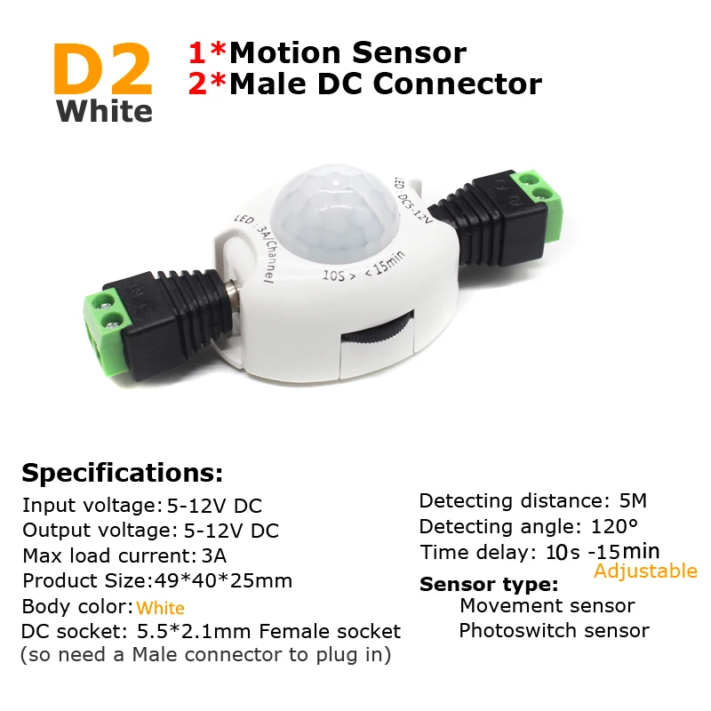 PIR Motion Sensor Switch 12V D - Motion Sensor Pir Wired のレビューと価格