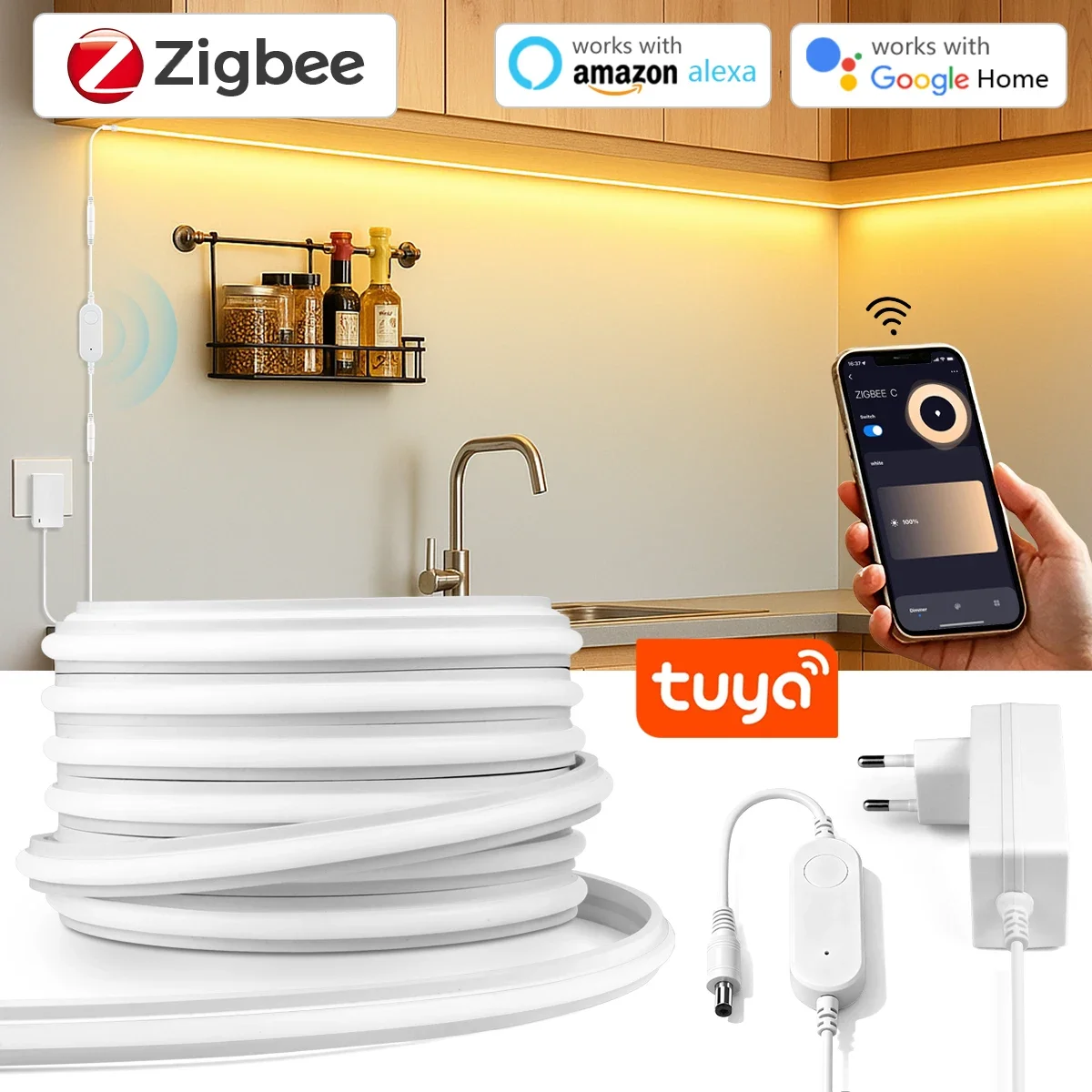 Zigbee 3.0 24V Neon LED Strip  - Zigbee Coordinator Stick のレビューと価格