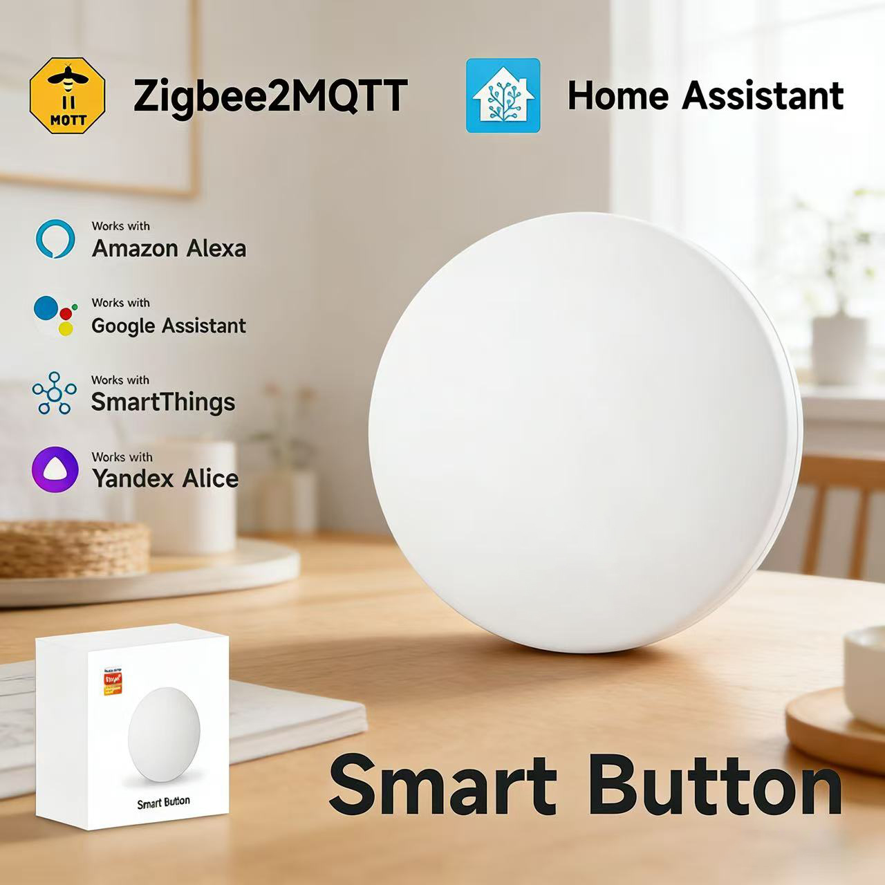 Zigbee3.0 2MQTT Smart Button S - Home Automation Technology のレビューと価格